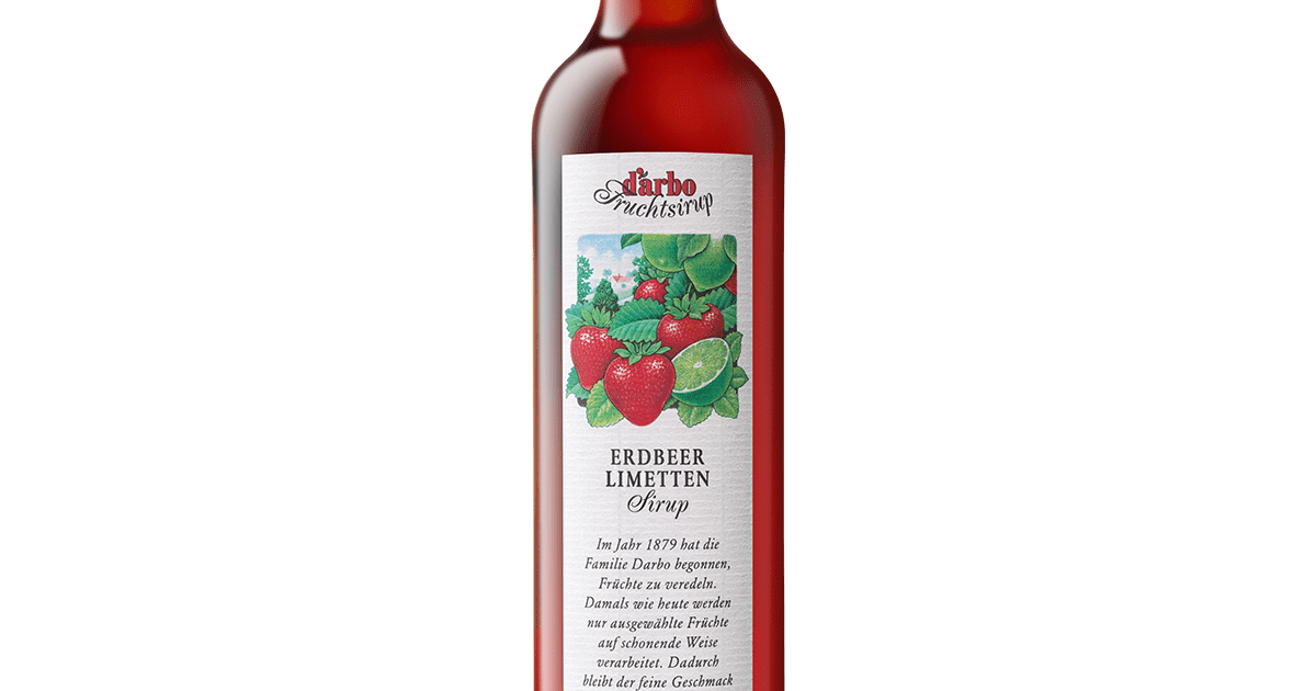 Syrup 500 ml Strawberry and lime - A. Darbo AG