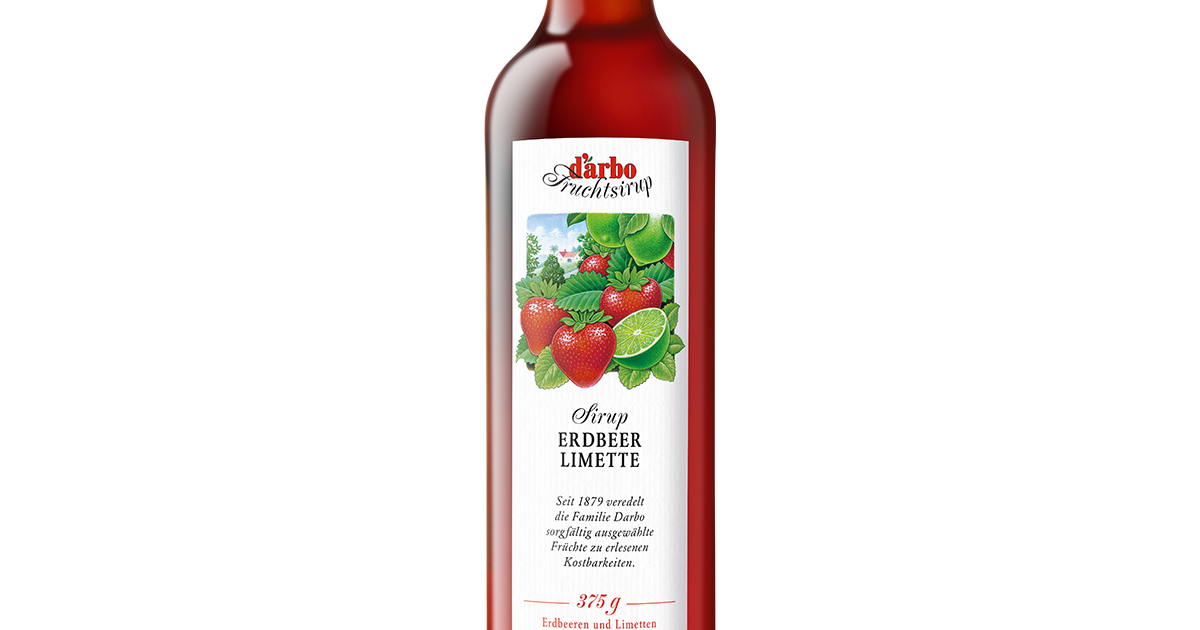 Syrup 500 ml Strawberry and lime - A. Darbo AG