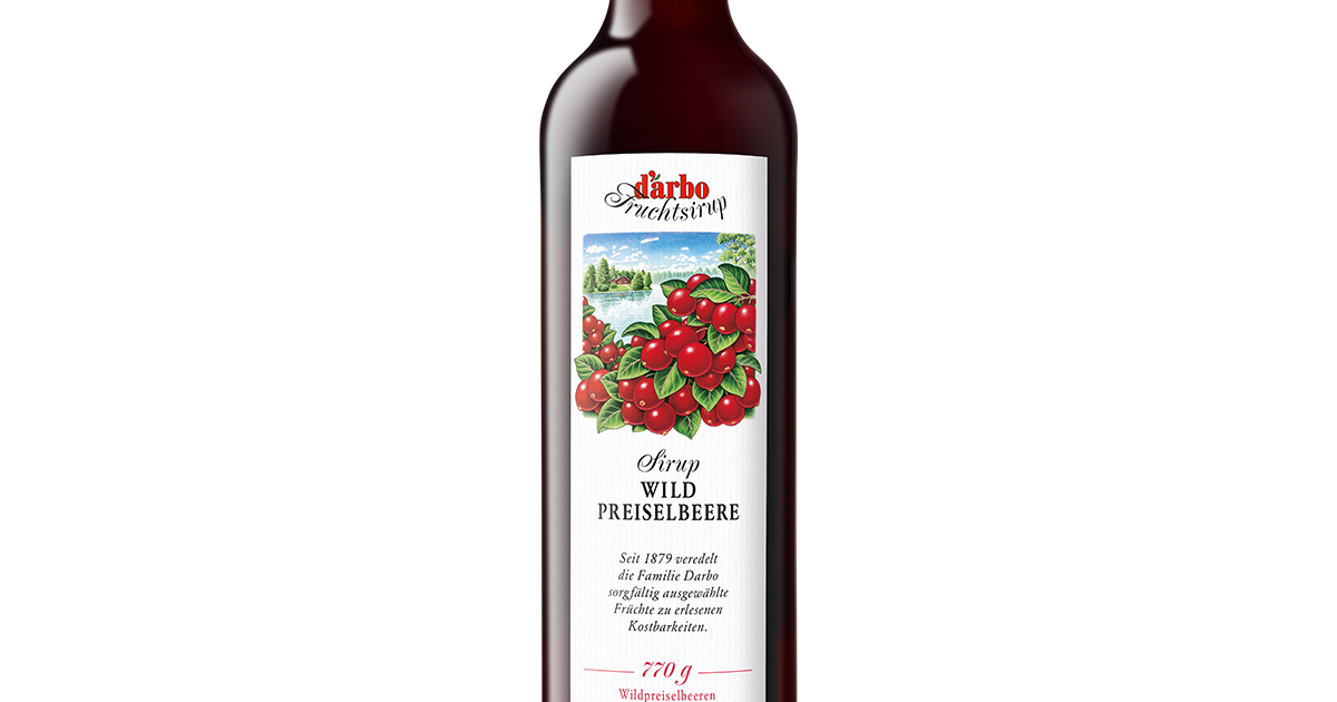 Syrup 500 ml Wild lingonberry - A. Darbo AG